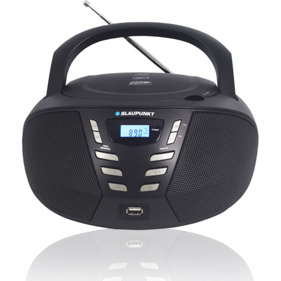 Boombox FM PLL CD/MP3/USB/AUX czarny