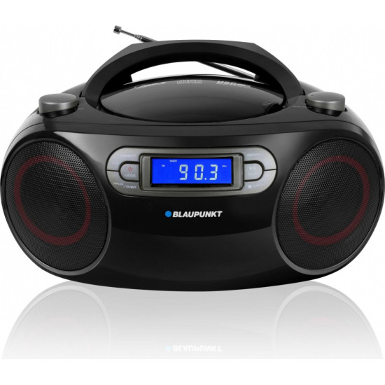 Boombox FM PLL CD/MP3/USB/AUX/Zegar/Alarm