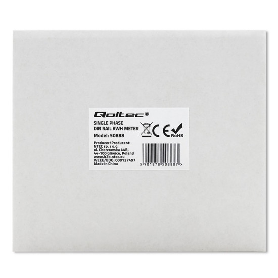 Jednofazowy elektroniczny licznik | miernik zużycia energii |    230V | LCD 