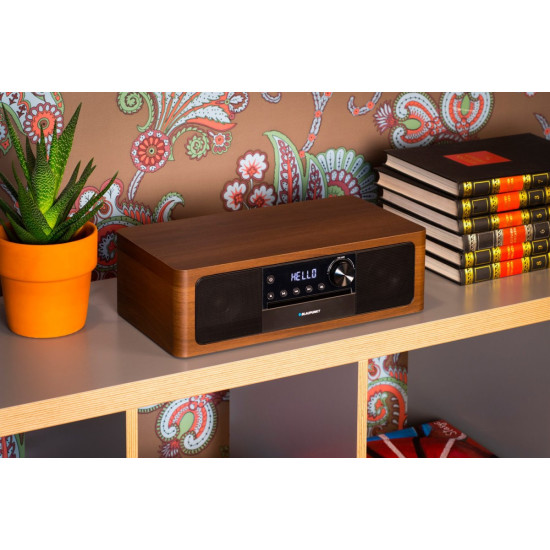 Mikrowieża all-in-one Bluetooth, HDMI ARC, Wejście optyczne CD/MP3/USB/AUX Zegar/ Alarm