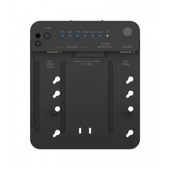 Stacja klonująca i dokująca IB-2913MCL-C31  dla M.2 NVMe SSD i HDD 