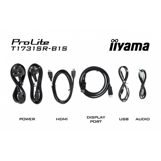 Monitor 17 cali 1731SR-B1S TN,RESISTIVE,HDMI,DP,VGA,IP54,2x1W 