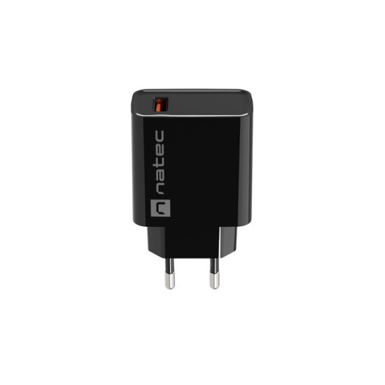 Ładowarka sieciowa Ribera 1x USB-A 18W Czarna 