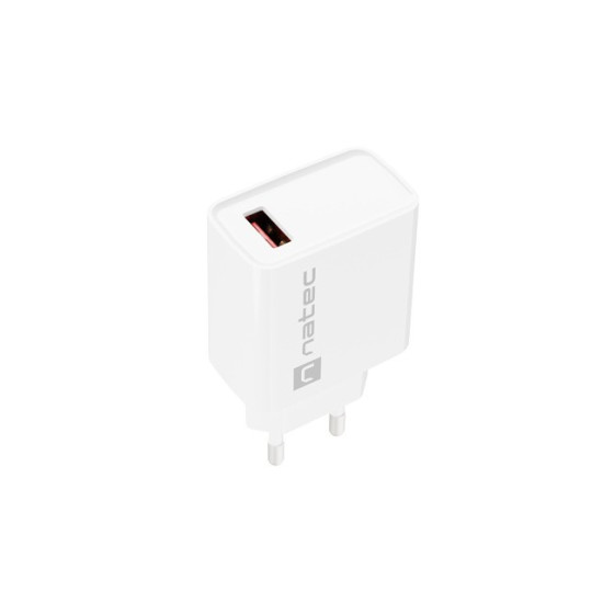 Ładowarka sieciowa Ribera 1x USB-A 18W Biała 