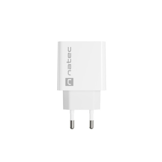 Ładowarka sieciowa Ribera 1x USB-A + 1x USB-C 20W Biała 