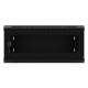 Szafa wisząca 19 cali 4U 600x450 drzwi perforowane (flat pack) czarna