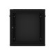 Szafa wisząca 19 cali 12U 600x450 drzwi perforowane (flat pack) czarna