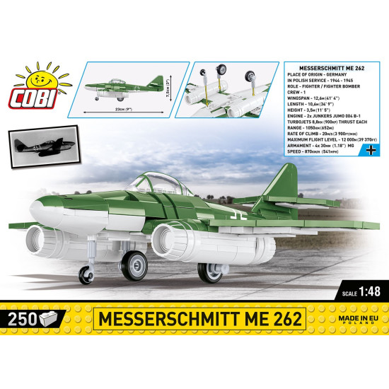 Klocki Messerschmitt Me262 