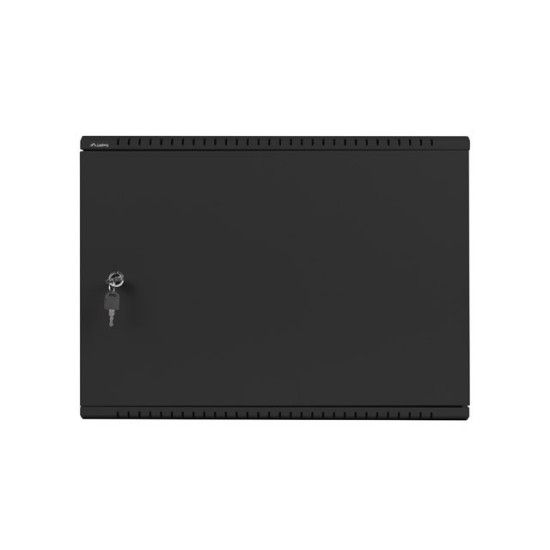 Szafa instalacyjna rack wisząca 19 cali 4u+3u 540x200 niskoprofilowa (złożona) czarna