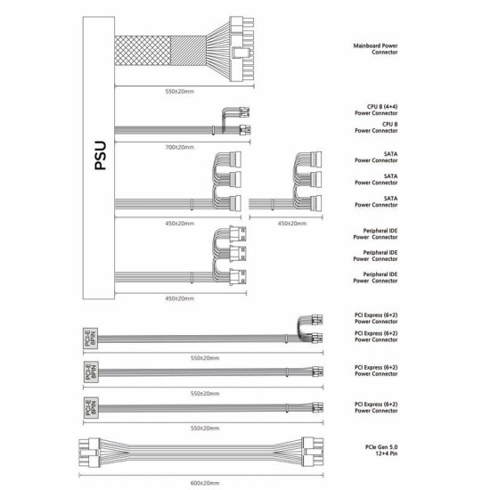 Zasilacz GigaMax III 850W 80+ BRONZE ATX 3.0 