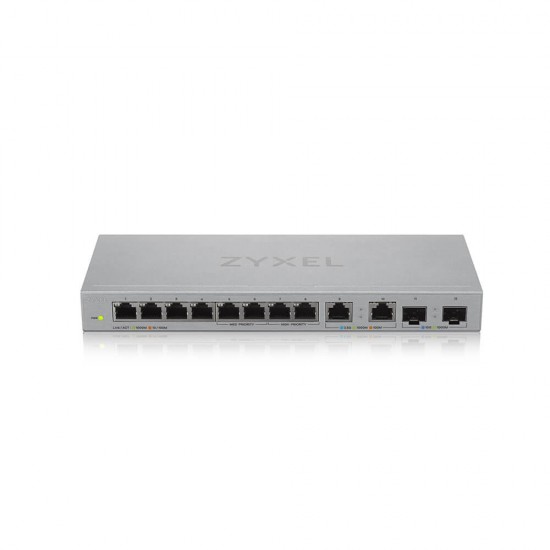 Przełącznik 12-Port Gigabit Unmanaged Switch with 8-Port 1G +                        2-Port 2.5G + 2-Port SFP+ XGS1010-12-ZZ0102F 