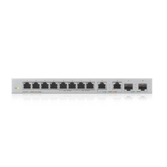 Przełącznik 12-Port Gigabit Unmanaged Switch with 8-Port 1G +                        2-Port 2.5G + 2-Port SFP+ XGS1010-12-ZZ0102F 