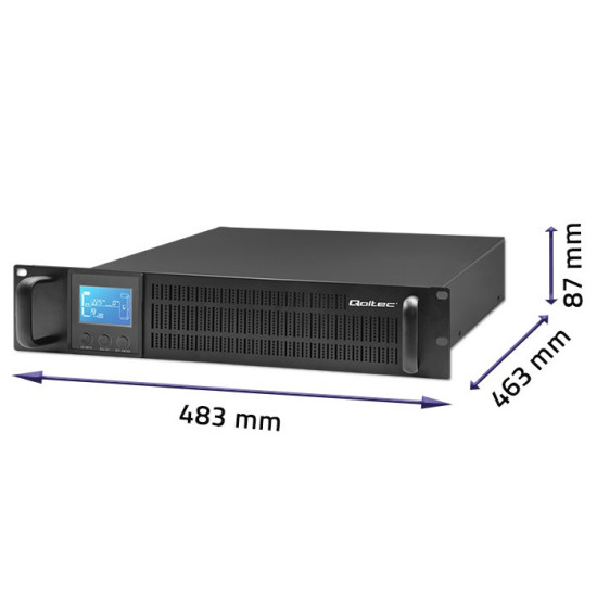 Zasilacz awaryjny UPS RACK | 1kVA | 800W | LCD 
