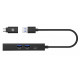 Hub IB-HUB1439-LAN 4w1 HUB, 1x USB-C, 2xUSB-A, 1x LAN 