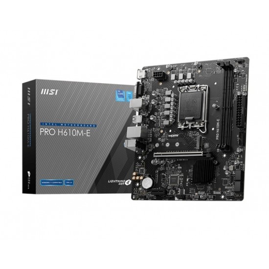Płyta główna PRO H610M-E s1700 2DDR5 HDMI M.2 mATX 