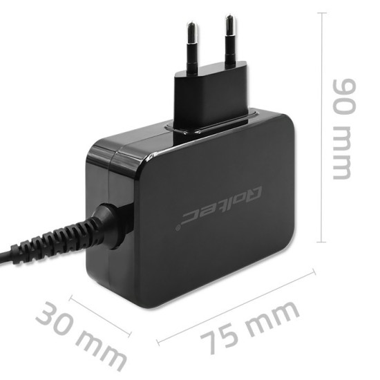 Ładowarka GaN Power Pro | 1xUSB-C | 65W | 5-20V | 3-3.25A |      Czarna 