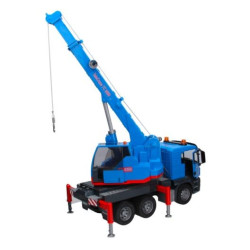 Ciężarówka MAN TGS z dźwigiem niebieska