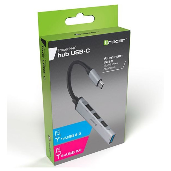 HUB USB 3.0 H40 4 ports, USB-C 