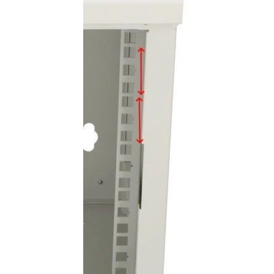 Szafa rack 6U 10 cali szara wisząca 