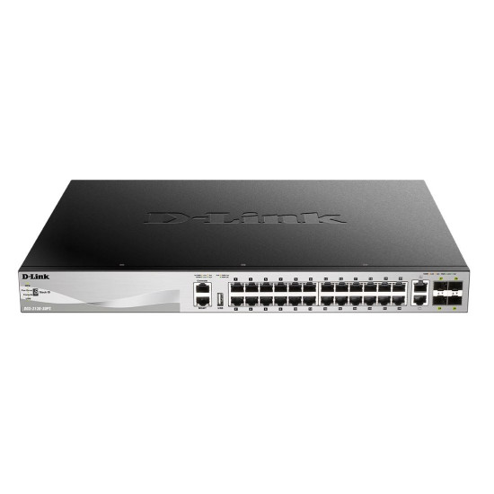 Przełącznik DGS-3130-30PS 24GE PoE 4SFP+ 2x10