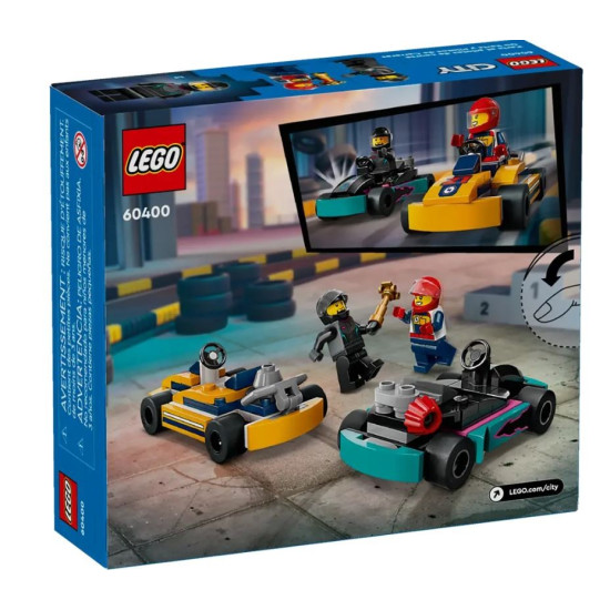 Klocki City 60400 Gokarty i kierowcy wyścigowi