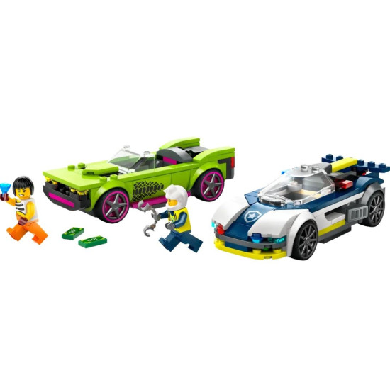 Klocki City 60415 Pościg radiowozu za muscle carem