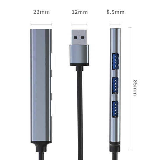 HUB adapter USB 3.0 4w1 | 4x USB 3.0 