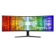 Monitor 49 cali LS49C950UAUXEN VA 5120x1440 DQHD 32:9 2xHDMI 1xUSB-C (90W) 1xDP 3xUSB 3.0 LAN (RJ45) 4ms HAS głośniki zakrzywiony 3 lata on-site
