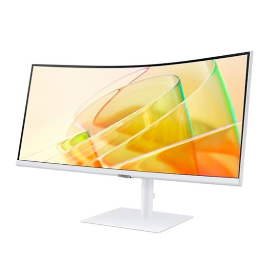 Monitor 34 cale LS34C650TAUXEN VA 3440x1440 UWQHD 21:9 1xHDMI 1xDP 2xTB 4.0 (90W/15W) 3xUSB 3.0 LAN (RJ45) 5ms 100Hz HAS+PIVOT zakrzywiony głośniki bi