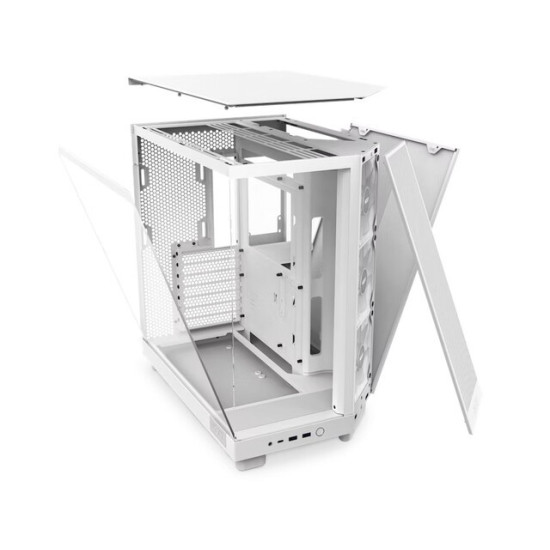 Obudowa H6 Flow RGB z oknem Biała 