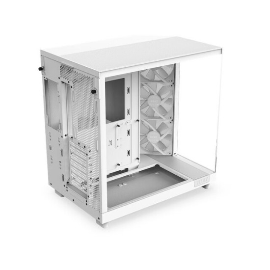 Obudowa H6 Flow RGB z oknem Biała 