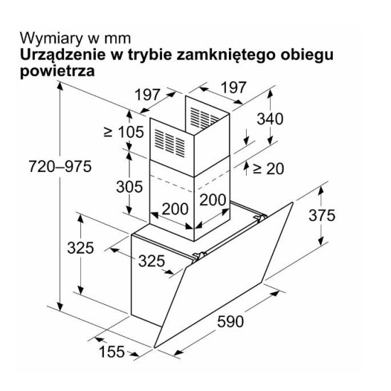 Okap DWK65DK20 biały