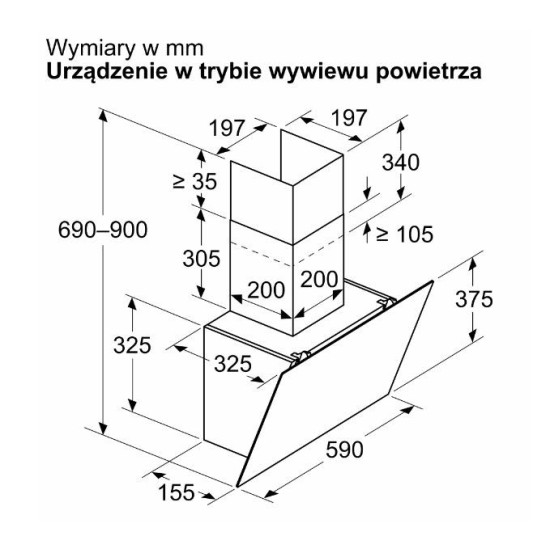 Okap DWK65DK20 biały