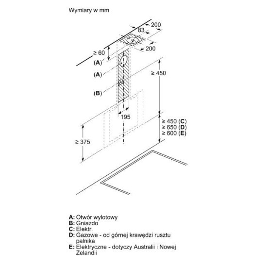 Okap DWK65DK20 biały