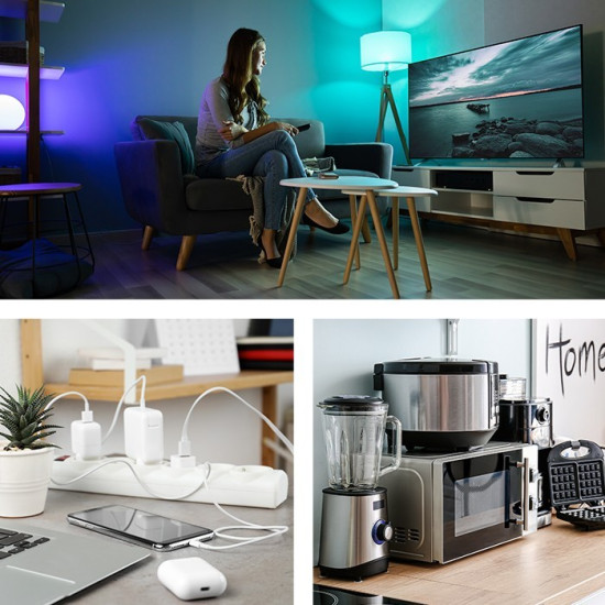 Listwa antyprzepięciowa 4 gniazda 2,5m 