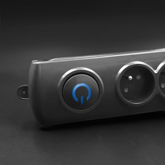 Listwa antyprzepięciowa 4 gniazda 2,5m 