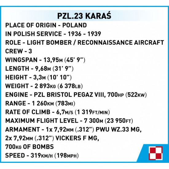 Klocki PZL.23 Karaś 