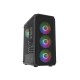 Obudowa Fury Shobo SH4F RGB Midi Tower z oknem Czarna 