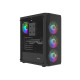 Obudowa Fury Shobo SH4F RGB Midi Tower z oknem Czarna 
