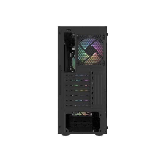Obudowa Fury Shobo SH4F RGB Midi Tower z oknem Czarna 