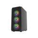 Obudowa Fury Shobo SH4F RGB Midi Tower z oknem Czarna 