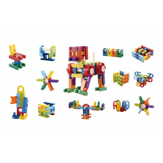 Klocki Drabinki 62 elementy w pudełku