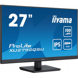 Monitor 27 cali ProLite XU2792QSU-B6 IPS,QHD,100Hz,HDMI,DP,4xUSB3.2,SLIM