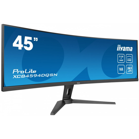 Monitor 44.5 cala XCB4594DQSN-B1 VA,DQHD,165HZ,USB-C-DOCK,RJ45,32:9,1500R,450cd/m2,3000:1,0.8ms,3xUSB,2xHDMI,1xDP,2x3W,PowerDelivery-90W