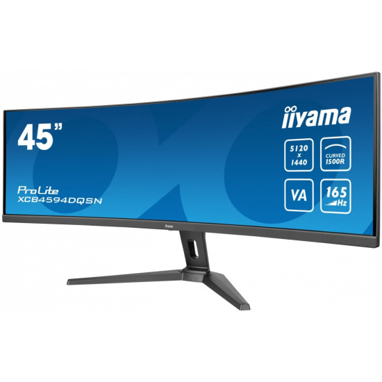 Monitor 44.5 cala XCB4594DQSN-B1 VA,DQHD,165HZ,USB-C-DOCK,RJ45,32:9,1500R,450cd/m2,3000:1,0.8ms,3xUSB,2xHDMI,1xDP,2x3W,PowerDelivery-90W