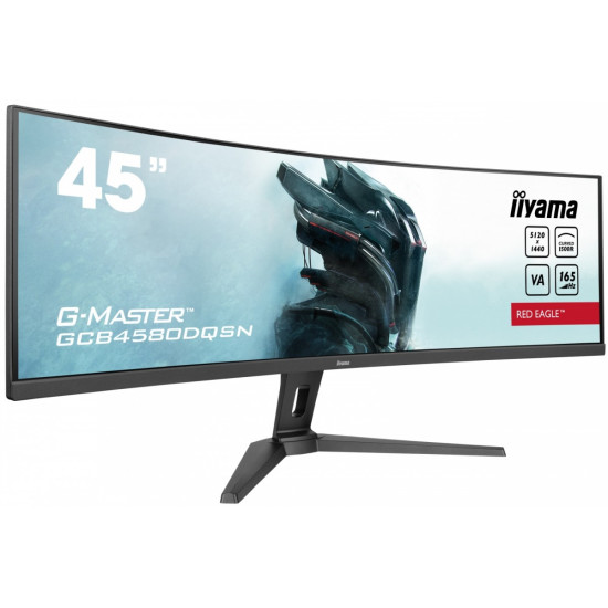 Monitor 45 cali G-Master GCB4580DQSN-B1, VA,DQHD,165HZ,USB-C-DOCK,RJ45,32:9,  1500R,450cd/m2,3000:1,0.8ms,3xUSB,2xHDMI,1xDP,2x3W,PowerDelivery-90W