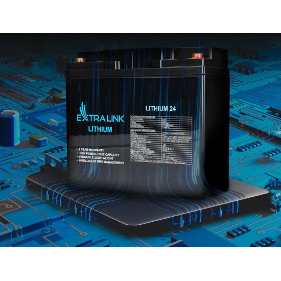 Akumulator LiFePO4  24AH 12.8V BMS EX.30424 