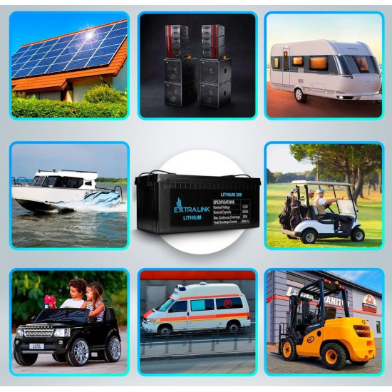 Akumulator LiFePO4 200AH 12.8V BMS EX.30479 