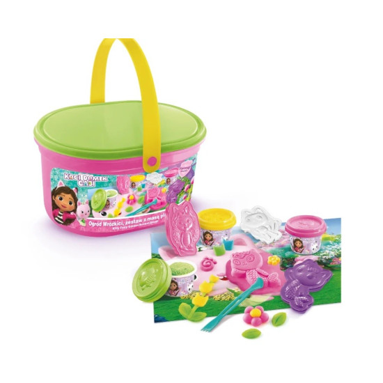 Zestaw z masą plastyczną Koci Domek Gabi - Ogród Wróżkici