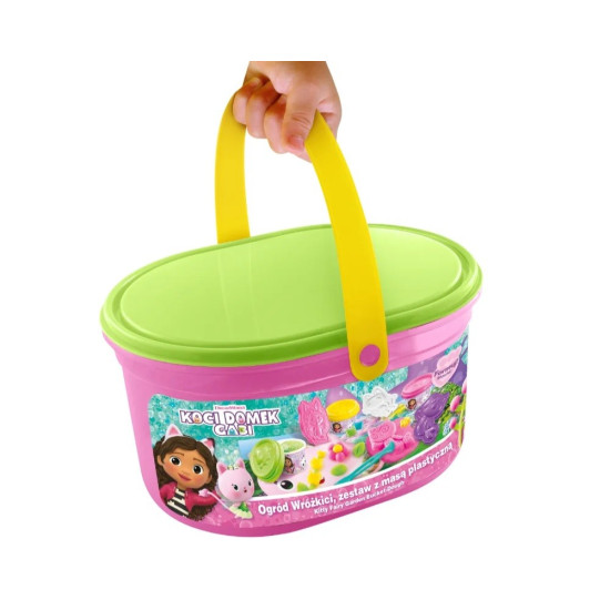 Zestaw z masą plastyczną Koci Domek Gabi - Ogród Wróżkici